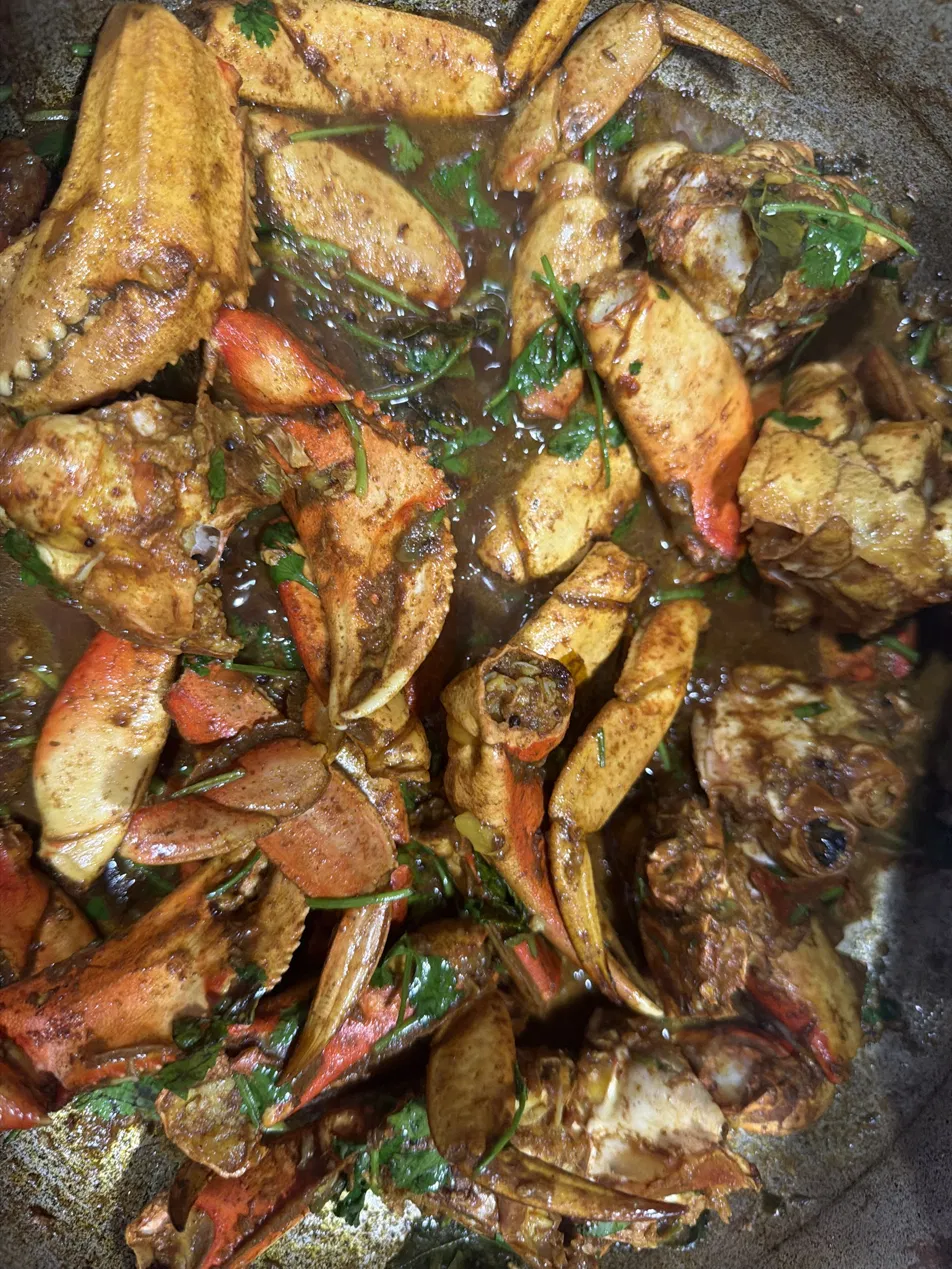Crab curry
