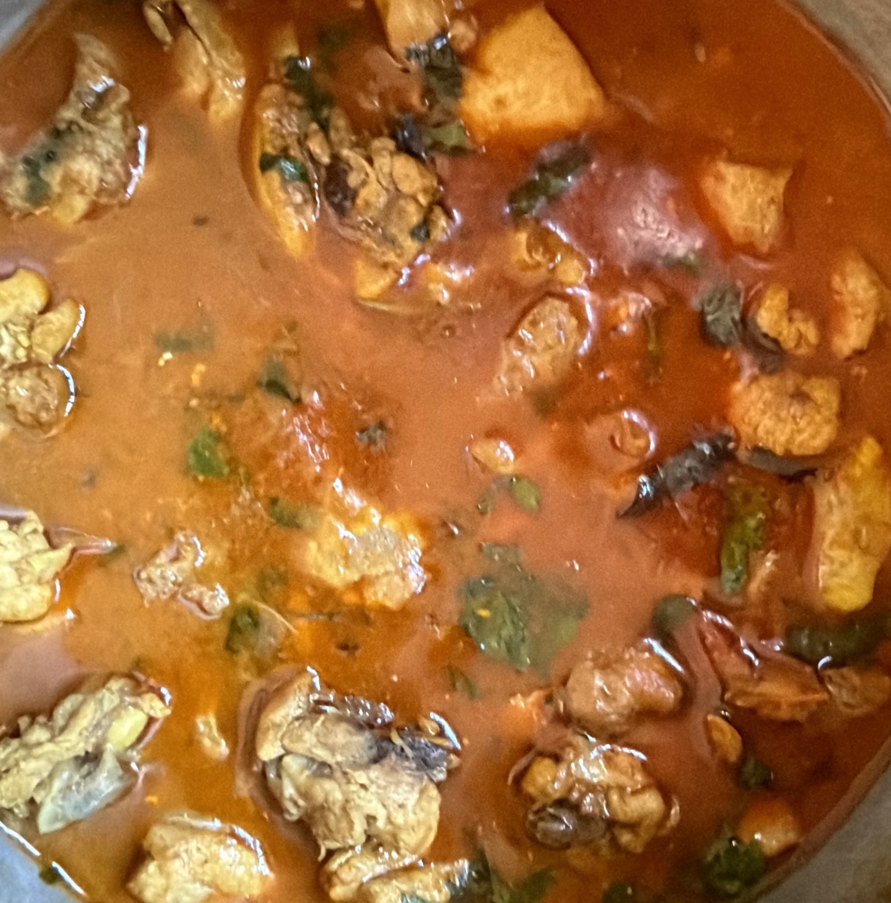 Chicken curry with drumsticks